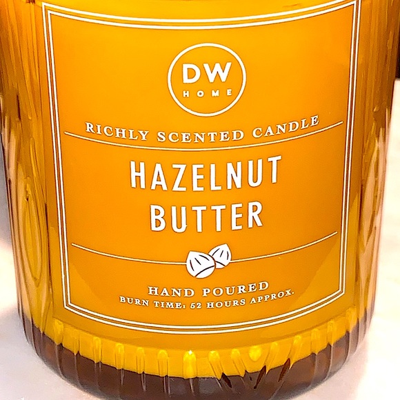 DW HOME CANDLE HAZELNUT BUTTER RICHLY SCENTED NEW 15 oz 2 WICK - Picture 3 of 5